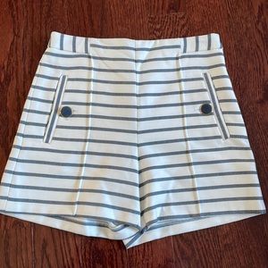 Zara striped shorts